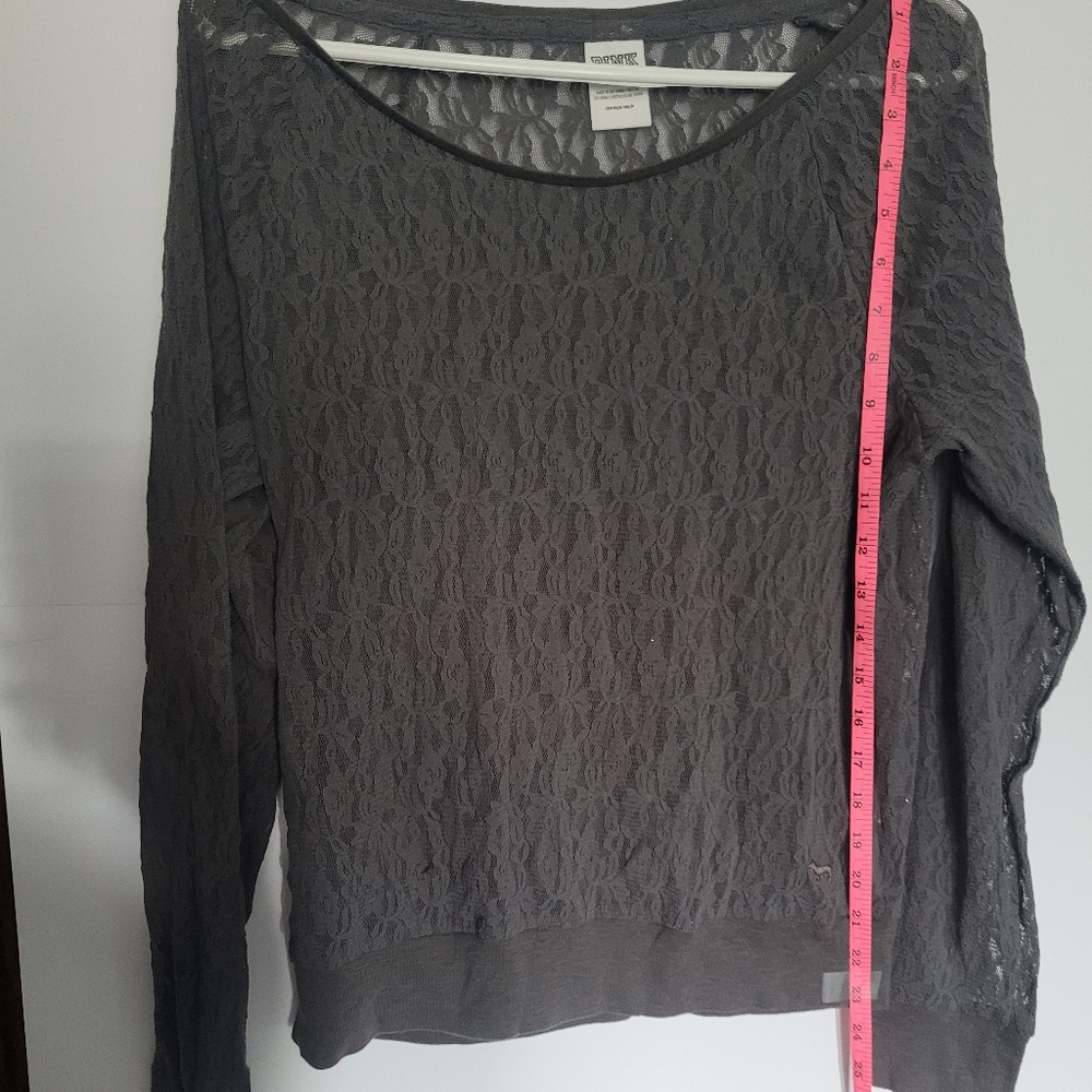 Pink lace top